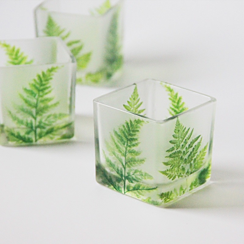 Candle Making Glass Jars - Noord-Europese stijl kaarsenpot DIY kaarsenmaakcontainer groene