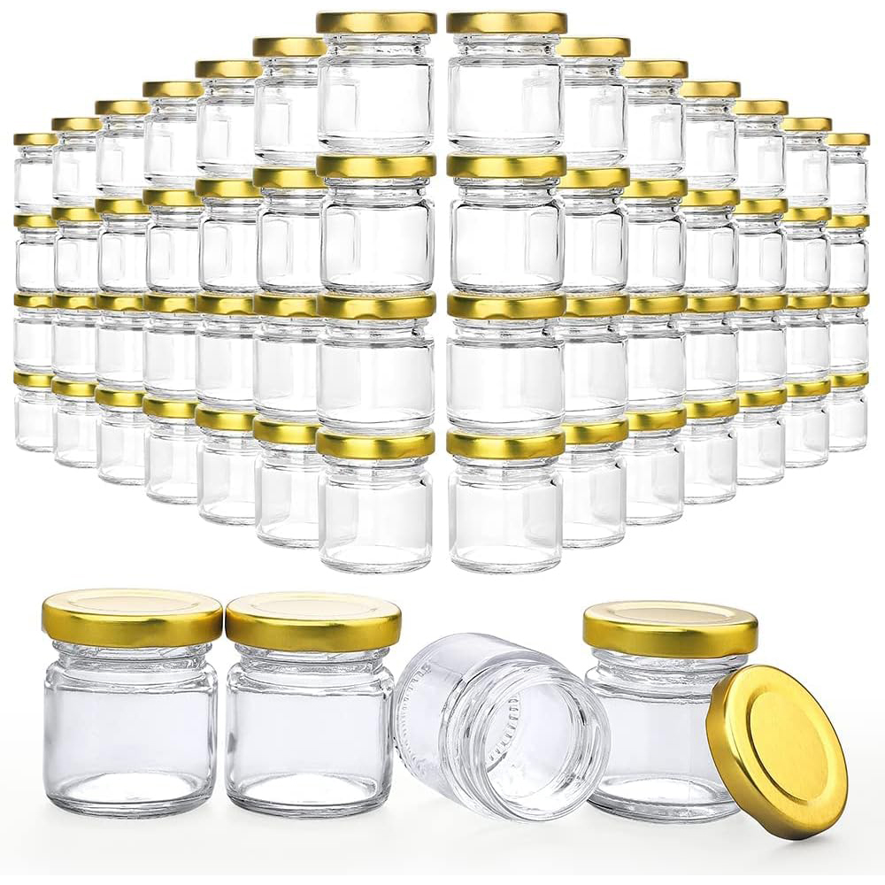 Candle Making Glass Jars - Kleine glazen potten met deksels, 1,5