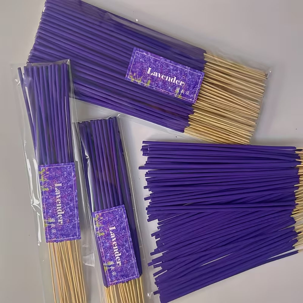 Uv Inhibitor Candle - Lavendelgeur - 14/35/90/167/222/333 houten wierookstokjes, 50