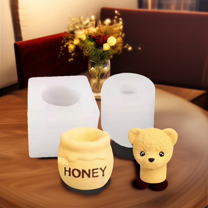 Candle Making Jug - 1 stuk, teddybeer aromatherapiekaars, Foolish Bear-vorm,