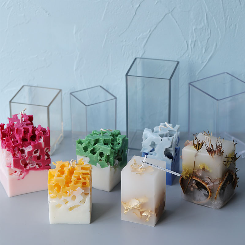 Candle Making Kit Diy - 3D vierkante rechthoek kolom kaars schimmel