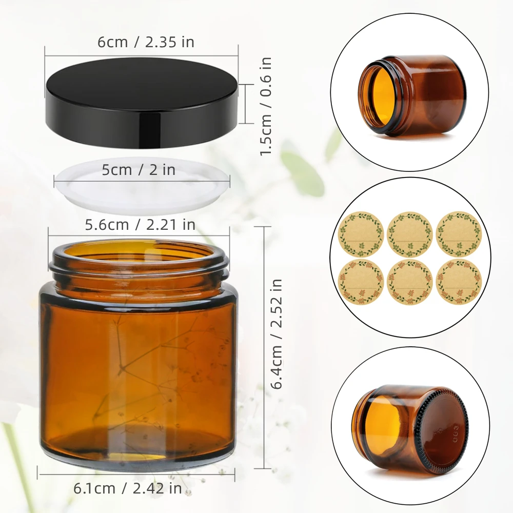 Glazen kaarsenpotjes, 4oz ambe - Candle Making Glass Jars recensie en prijs