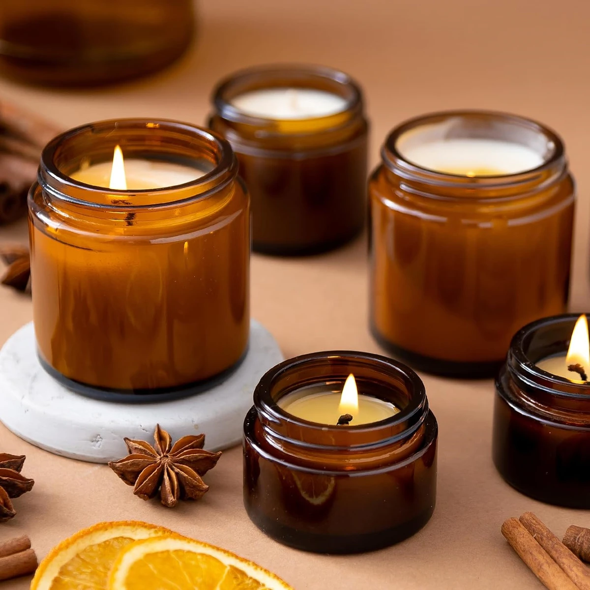 Glazen kaarsenpotjes, 4oz ambe - Candle Making Glass Jars recensie en prijs