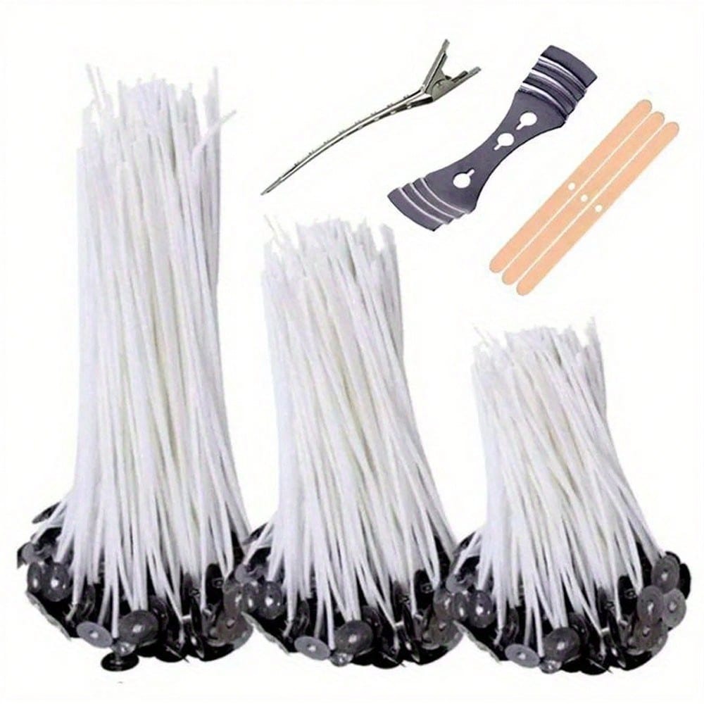 100 stuks kaarsenpit met basis - Candle Making Glass Jars recensie en prijs