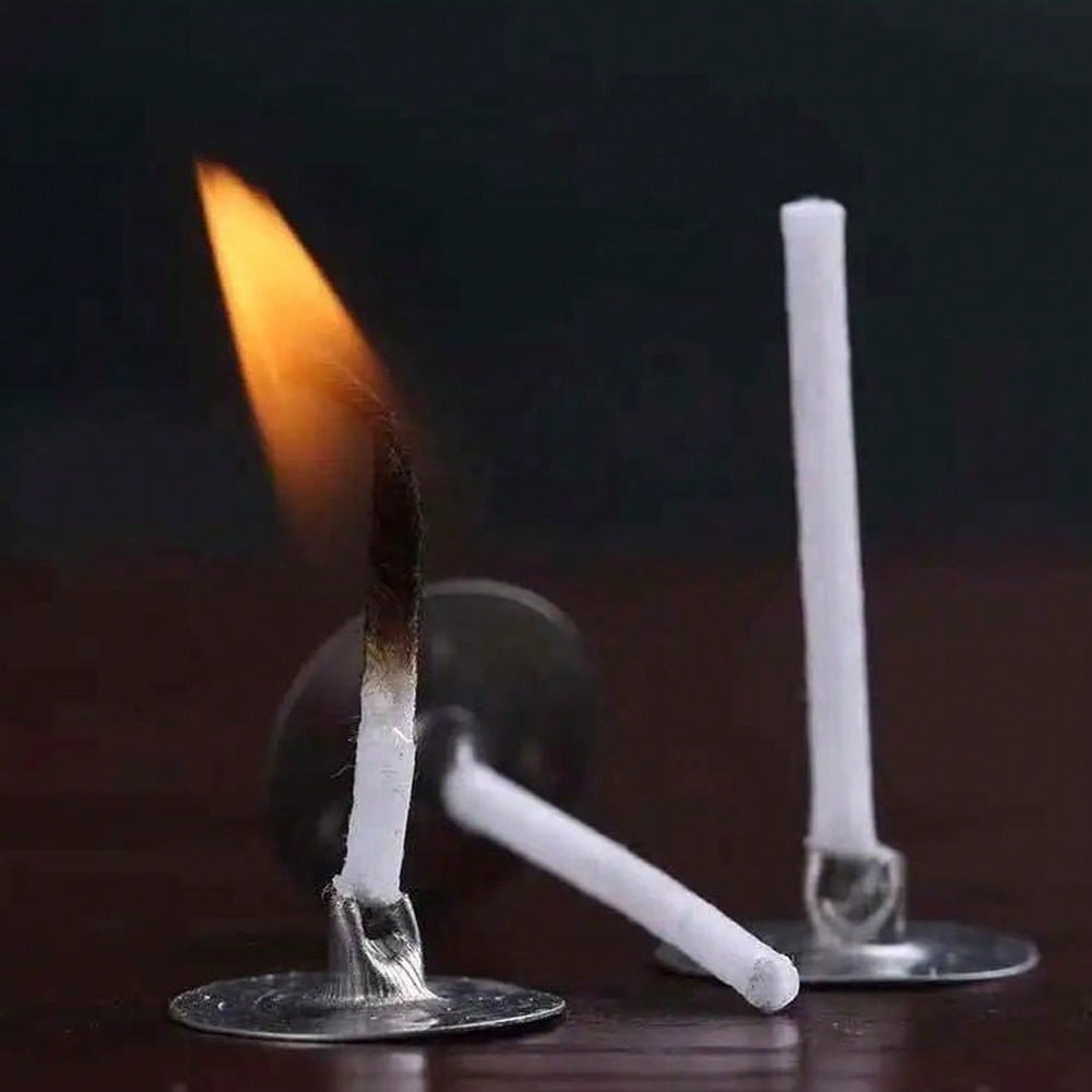 100 stuks kaarsenpit met basis - Candle Making Glass Jars recensie en prijs