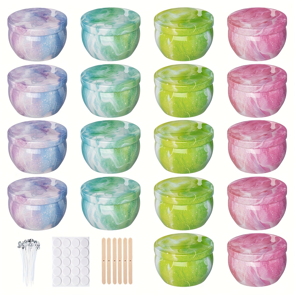 Metal kaarsenpotjes met sterre - Candle Making Glass Jars recensie en prijs