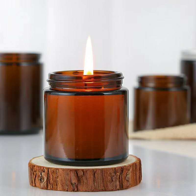 6 st 100/250 ml Amber Glazen K - Candle Making Glass Jars recensie en prijs