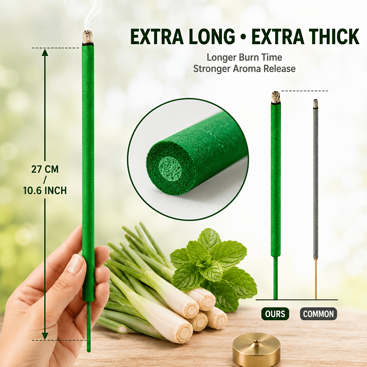 Extra dikke citronella wierook - Uv Inhibitor Candle recensie en prijs