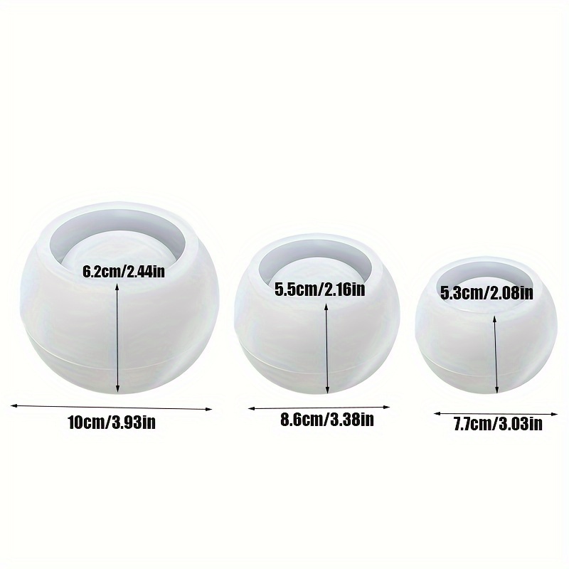 3pcs-Ronde Bloempot Siliconen  - Candle Making Jug recensie en prijs