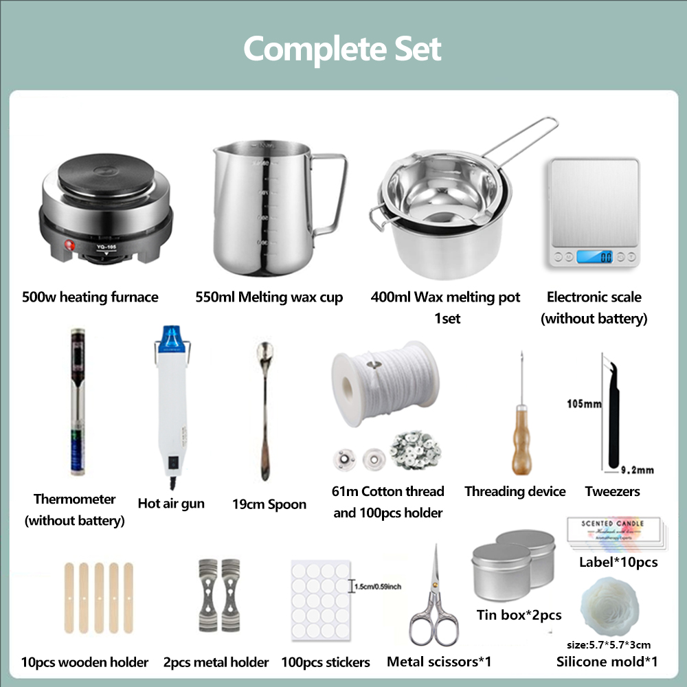 DIY geurkaarsen maken material - Candle Making Glass Jars recensie en prijs